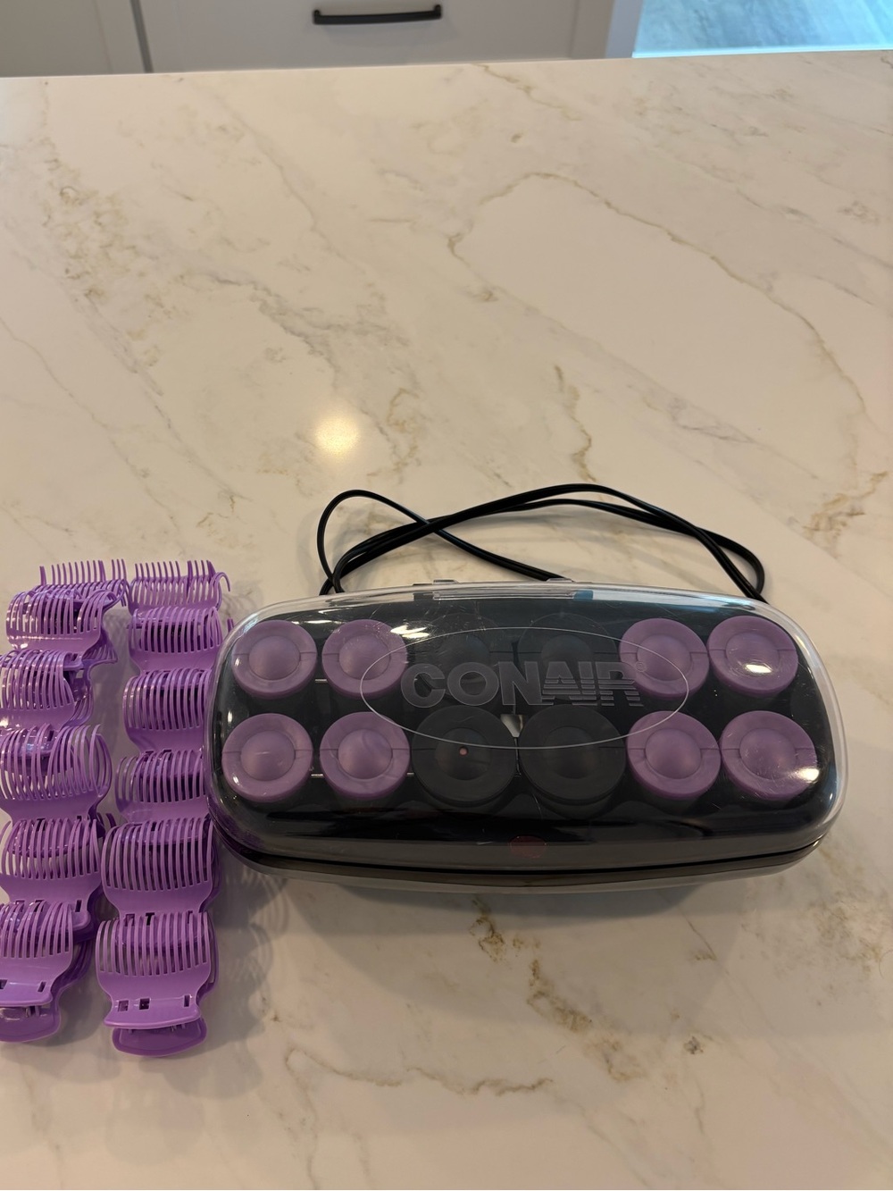 Conair Hot Rollers Set with Purple Clips
